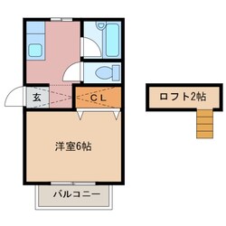 津新町駅 徒歩30分 2階の物件間取画像